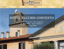 Tablet Screenshot of hotelvecchioconvento.com